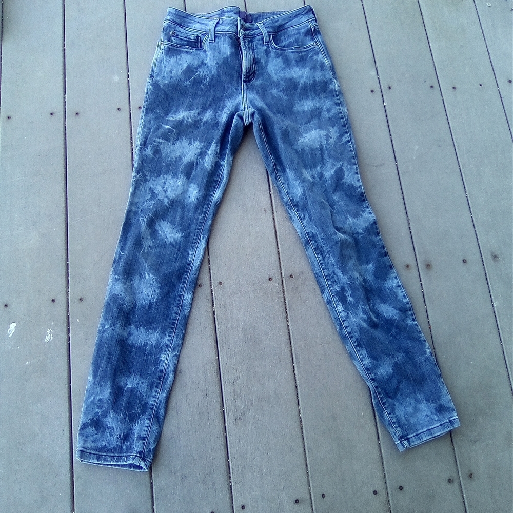 NY DJ Stylish Blue Tie-Dye Women Jeans SIZE 4 - Picture 1 of 5